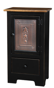 1 DOOR HALL CABINET W/TIN