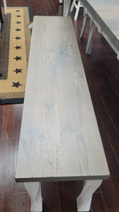 219 Series Wynnfield Bench - 60" Wynnfield Bench-Smokey Gray w/Black Glaze/White 219 Series Wynnfield Bench - 60" Wynnfield Bench-Smokey Gray w/Black Glaze/White