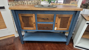 126 - Uptown Sideboard-Clear w/VDB Glaze-Winsor Blue w/Black Glaze 126 - Uptown Sideboard-Clear w/VDB Glaze-Winsor Blue w/Black Glaze