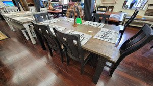 222Q Scranton Table - 42x72 Solid Top-BLACK/VDB/CARBON STAIN 222Q Scranton Table - 42x72 Solid Top-BLACK/VDB/CARBON STAIN
