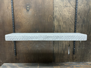 132 - 24" Heartland Floating Shelf-WHITE/BLACK GLAZE 132 - 24" Heartland Floating Shelf-WHITE/BLACK GLAZE