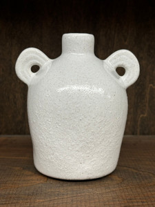 2 HANDLE VASE 4 "X5 " WHITE 2 HANDLE VASE 4 "X5 " WHITE