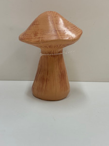 Tall Wide Brown Resin Mushroom Tall Wide Brown Resin Mushroom