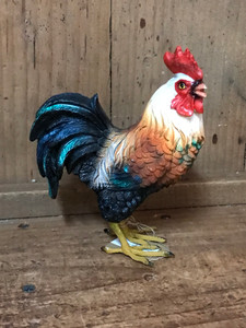 RESIN ROOSTER STANDING 5" RESIN ROOSTER STANDING 5"