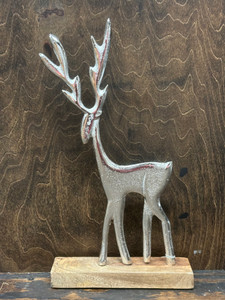 Aluminum Deer on stand 8"x15" Aluminum Deer on stand 8"x15"