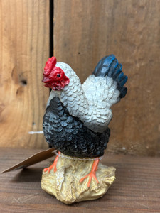 5" RESIN ROOSTER, WHITE 5" RESIN ROOSTER, WHITE
