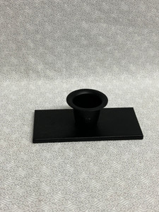 SINGLE TAPER CANDLE HOLDER-BLACK SINGLE TAPER CANDLE HOLDER-BLACK