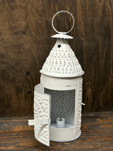 Baker's Lantern in Rustic White Baker's Lantern in Rustic White