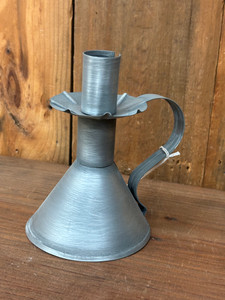 Candle Stand in Antique Tin Candle Stand in Antique Tin