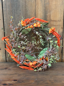 Trumpetvine and Sunflower Candle Ring