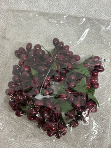 1.5" CANDLE RING-BURGUNDY