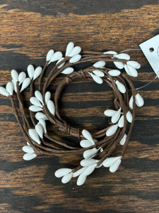PIP BERRY CANDLE RING 1.5"-PURE WHITE PIP BERRY CANDLE RING 1.5"-PURE WHITE