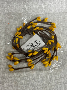 PIP BERRY CANDLE RING 1.5"-YELLOW PIP BERRY CANDLE RING 1.5"-YELLOW