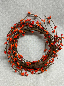 PIP BERRY CANDLE RING 5"-ORANGE PIP BERRY CANDLE RING 5"-ORANGE