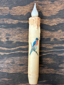 7" IVORY LED-TAPER-BLUEBIRD 7" IVORY LED-TAPER-BLUEBIRD