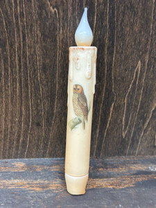 7" LED-TAPER OWL ON BRANCH-IVORY 7" LED-TAPER OWL ON BRANCH-IVORY