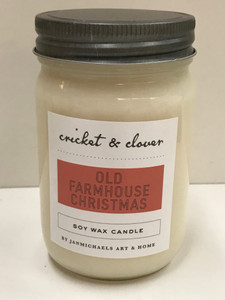 OLD FARMHOUSE CHRISTMAS 8oz Candle OLD FARMHOUSE CHRISTMAS 8oz Candle