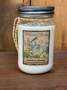 DAFFODILS & DAISIES 16OZ JAR CANDLE DAFFODILS & DAISIES 16OZ JAR CANDLE