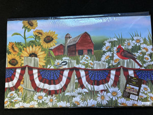 RED BARN W/LOWERS & CARDINAL_BRI THIN FLOOR MAT 30"X18" RED BARN W/LOWERS & CARDINAL_BRI THIN FLOOR MAT 30"X18"