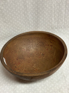 WOOD BOWL 10" ANTIQUED WOOD BOWL 10" ANTIQUED