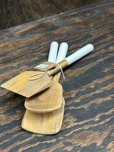 WOOD SERVING SET 10" WOOD SERVING SET 10"