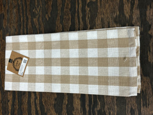KITCHEN TOWEL-TAN & WHITE KITCHEN TOWEL-TAN & WHITE