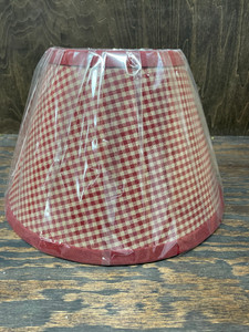 LAMP SHADE-12"-RED CHECKERED LAMP SHADE-12"-RED CHECKERED