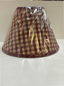 LAMP SHADE-14"-RED CHECKERED LAMP SHADE-14"-RED CHECKERED