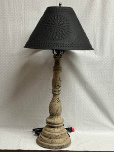 DAVENPORT WOOD TABLE LAMP IN HARTFORD BUTTERMILK WITH TEXTURED METAL SHADE_ 1 OF 2 DAVENPORT WOOD TABLE LAMP IN HARTFORD BUTTERMILK WITH TEXTURED METAL SHADE_ 1 OF 2