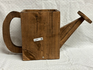 WOOD WATERING CAN PAINTED WOOD WATERING CAN PAINTED