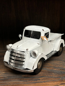 Metal White Truck Planter 20" Metal White Truck Planter 20"