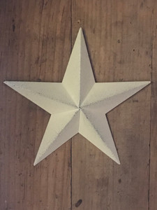 BARN STAR_WHITE 8"