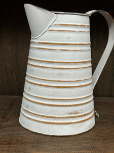 PITCHER WHITE & YELLOW 13.75" PITCHER WHITE & YELLOW 13.75"