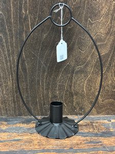 ROUND HANGING CANDLE HOLDER-BLACK