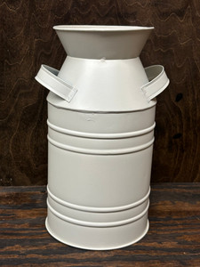 MILK CAN, 10.5"H x 6" DIA. CREAM MILK CAN, 10.5"H x 6" DIA. CREAM