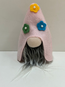 DAISY HAT GNOMES-PINK DAISY HAT GNOMES-PINK