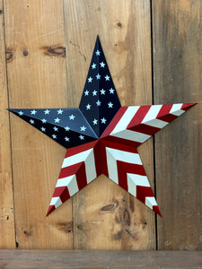 18" AMERICAN FLAG BARN STAR 18" AMERICAN FLAG BARN STAR