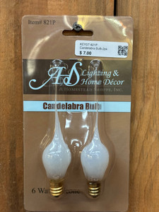CANDELABRA BULB-2PK
