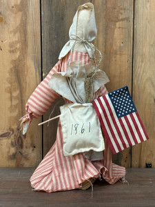 PRAIRIE DOLL W/ FLAG PRAIRIE DOLL W/ FLAG