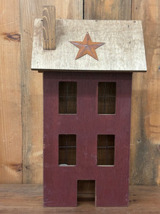 MED. DECORATIVE LITED HOUSE_RED MED. DECORATIVE LITED HOUSE_RED
