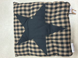 Black Star Chair Pad