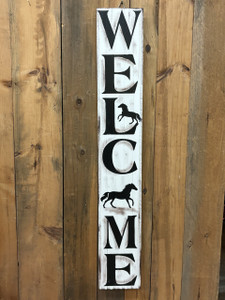 WELCOME W/HORSES_ 48" LEANER WELCOME W/HORSES_ 48" LEANER
