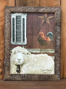GOOD MORNING-BILLY JACOBS - 12x16 - STAINED FRAME GOOD MORNING-BILLY JACOBS - 12x16 - STAINED FRAME