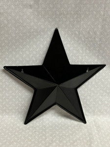 STAR WALL POCKET, 11" BLACK STAR WALL POCKET, 11" BLACK