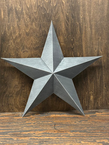 24" BARN STAR-BRUSHED BLACK