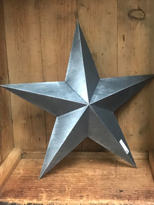 18" METAL BLACK BRUSHED STAR 18" METAL BLACK BRUSHED STAR