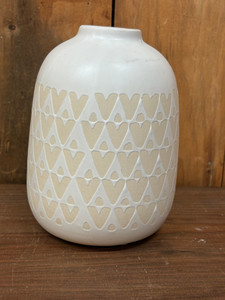 6.5 " creme boho vase 6.5 " creme boho vase