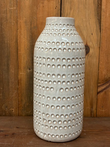 Vase White Pattern 11.6" Vase White Pattern 11.6"