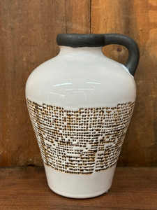 Vase, Black/White, 6.5" Vase, Black/White, 6.5"