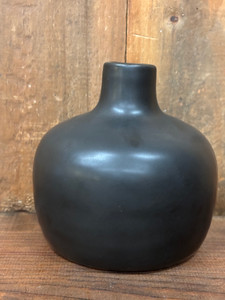 Black Round Vase 5" Black Round Vase 5"